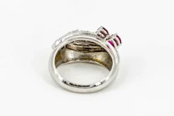 Bague Or blanc Rubis