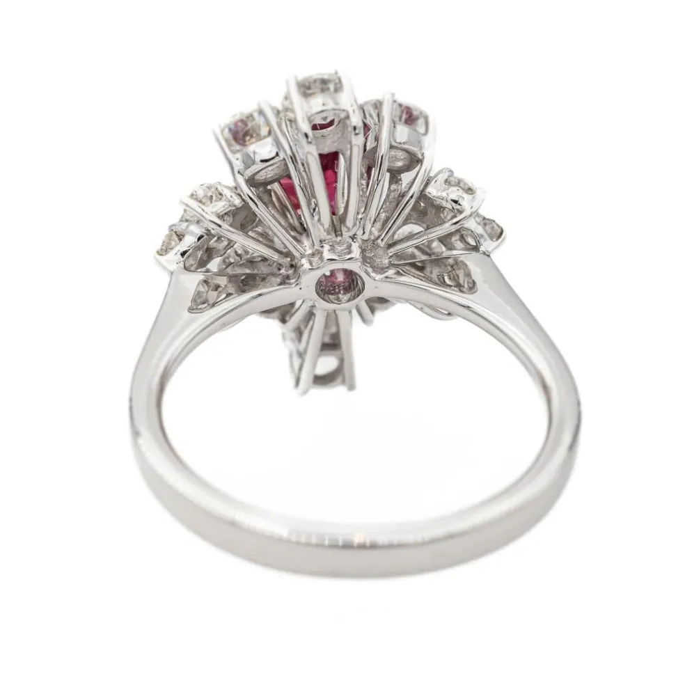 Bague Or blanc Rubis