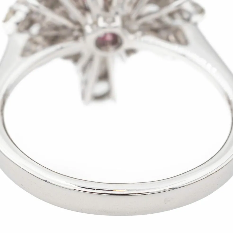 Bague Or blanc Rubis