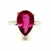 Bague Or blanc Rubélite