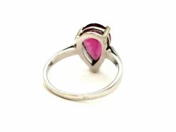 Bague Or blanc Rubélite