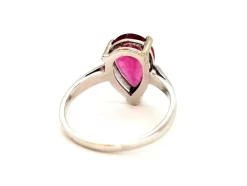Bague Or blanc Rubélite