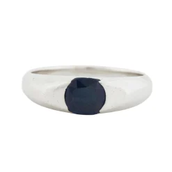 Bague Or Blanc Saphir