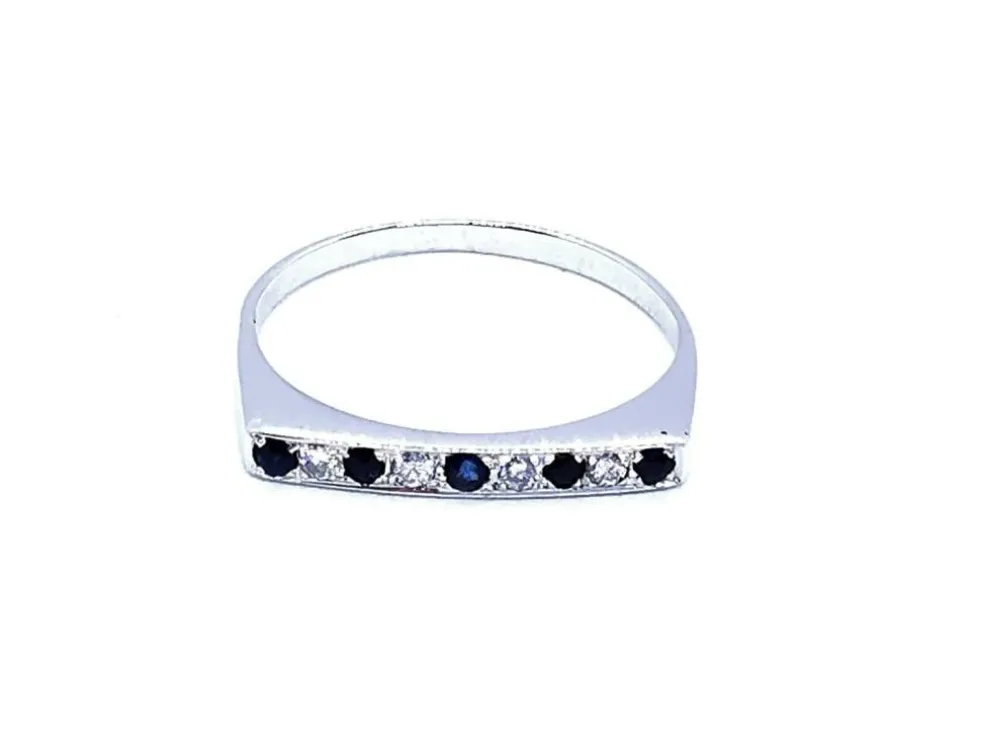 Bague Or blanc Saphir
