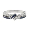 Bague Or blanc Saphir