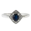 Bague Or blanc Saphir
