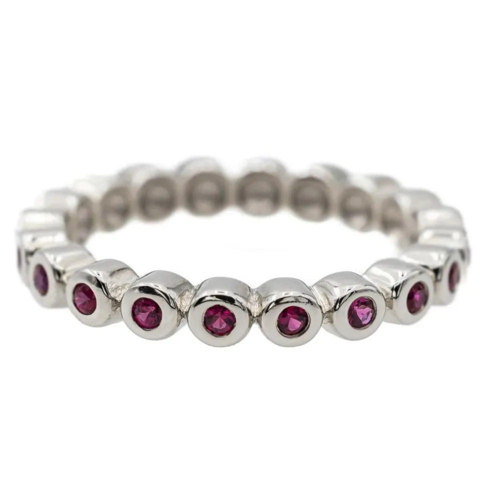 Bague Or Blanc Saphir