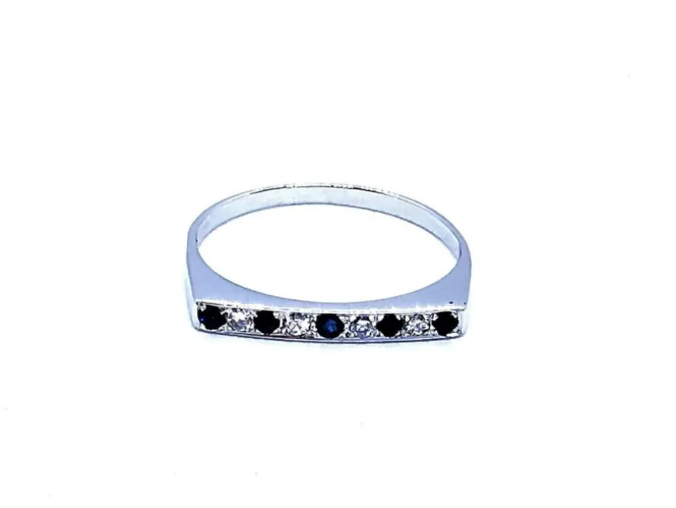 Bague Or blanc Saphir