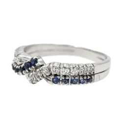 Bague Or blanc Saphir