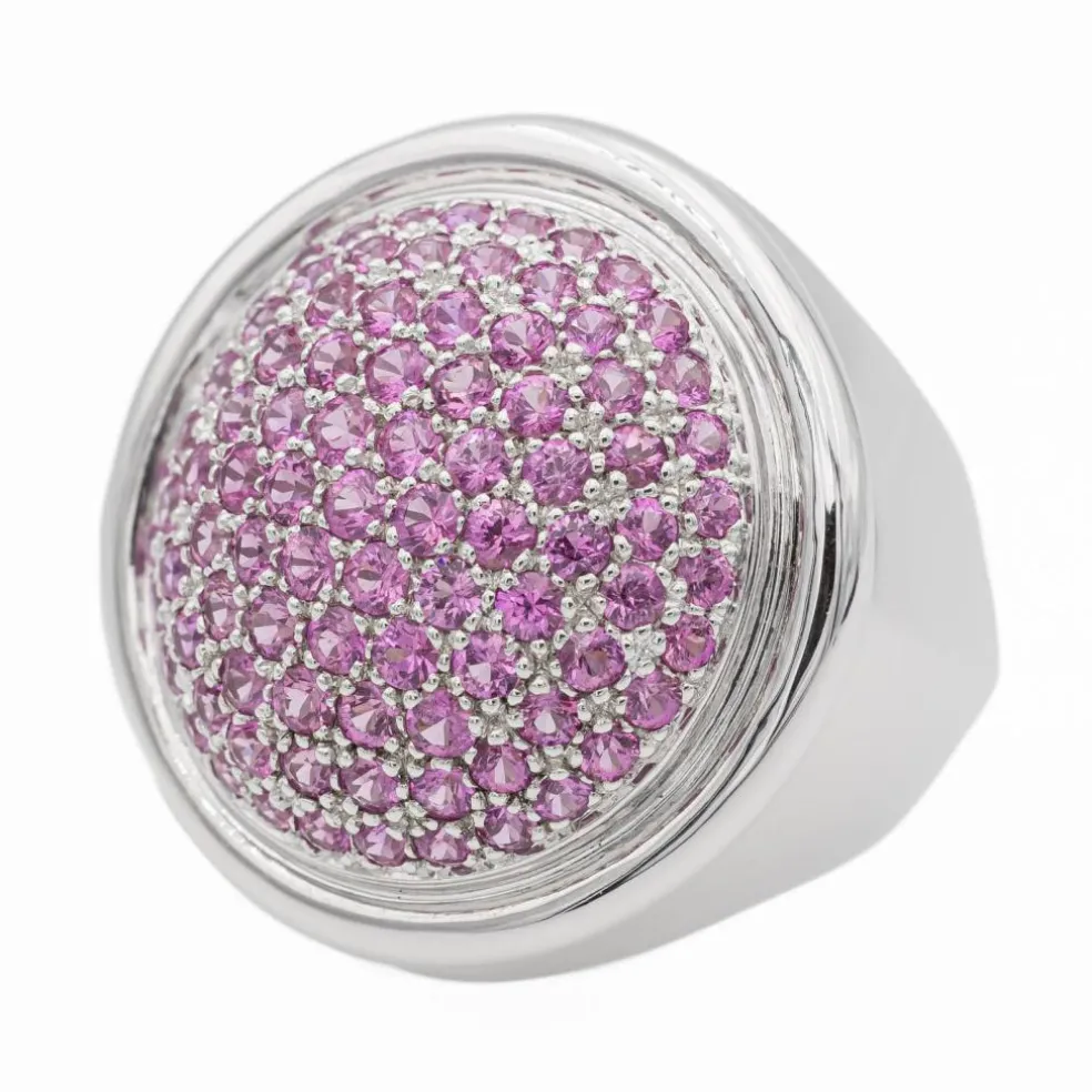 Bague Or blanc Saphir