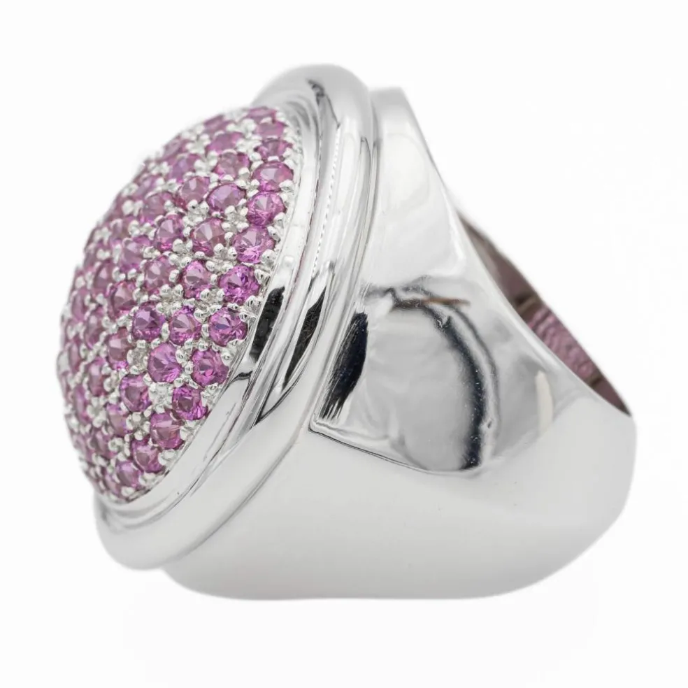 Bague Or blanc Saphir