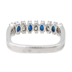 Bague Or blanc Saphir