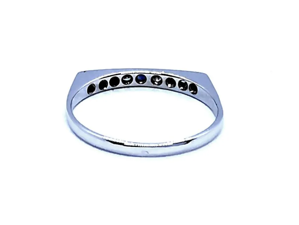 Bague Or blanc Saphir