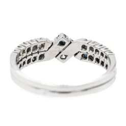 Bague Or blanc Saphir