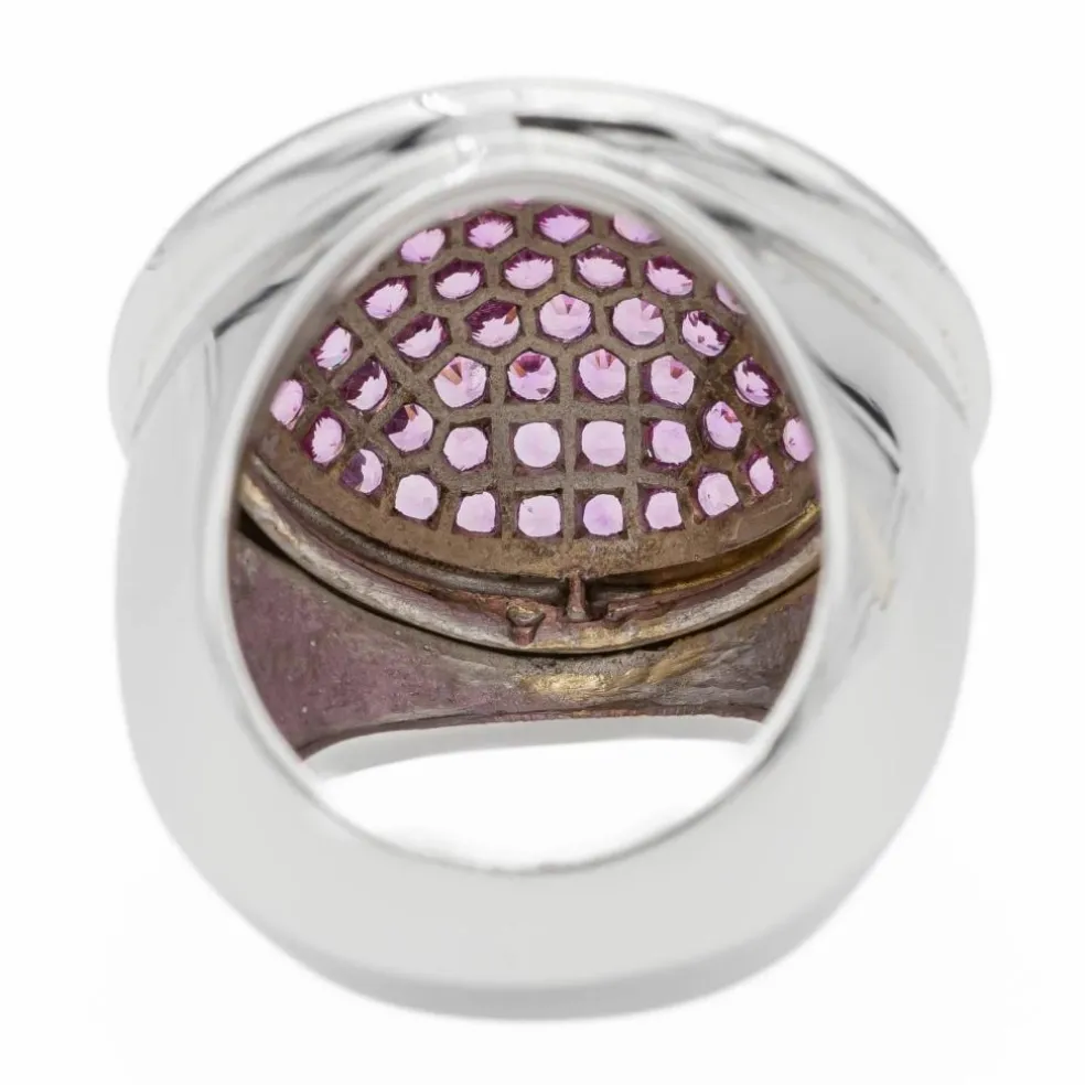 Bague Or blanc Saphir