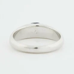 Bague Or Blanc Saphir