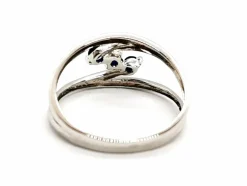 Bague Or blanc Saphir