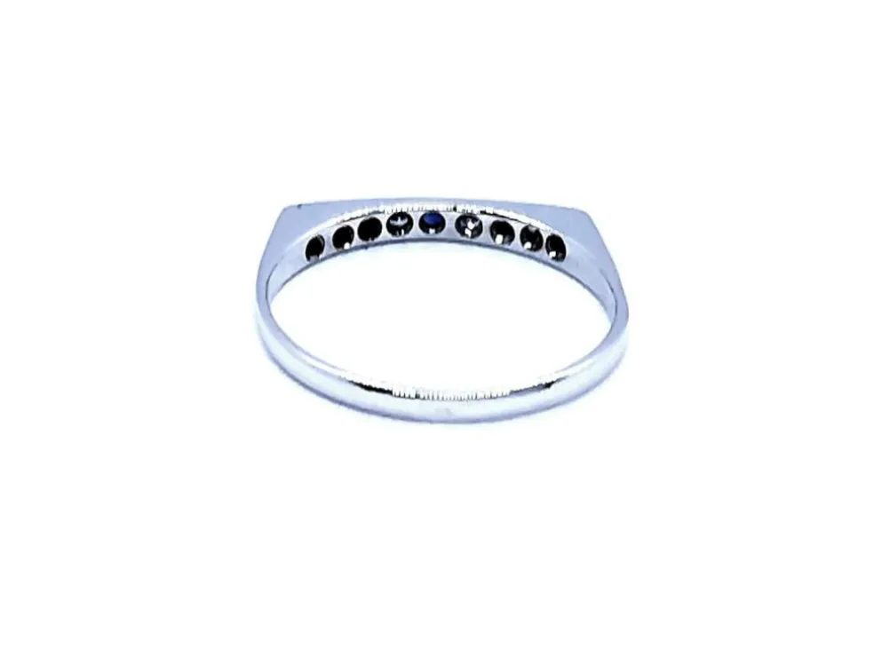 Bague Or blanc Saphir