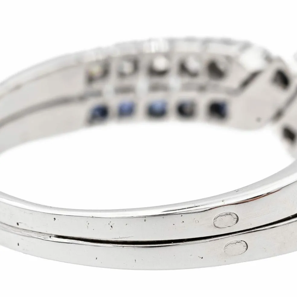Bague Or blanc Saphir