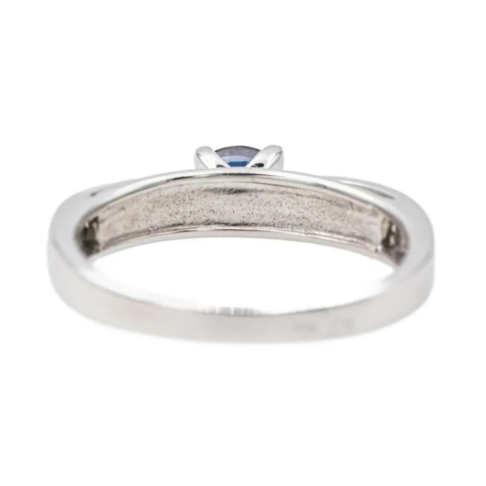 Bague Or blanc Saphir