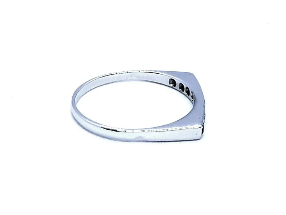 Bague Or blanc Saphir