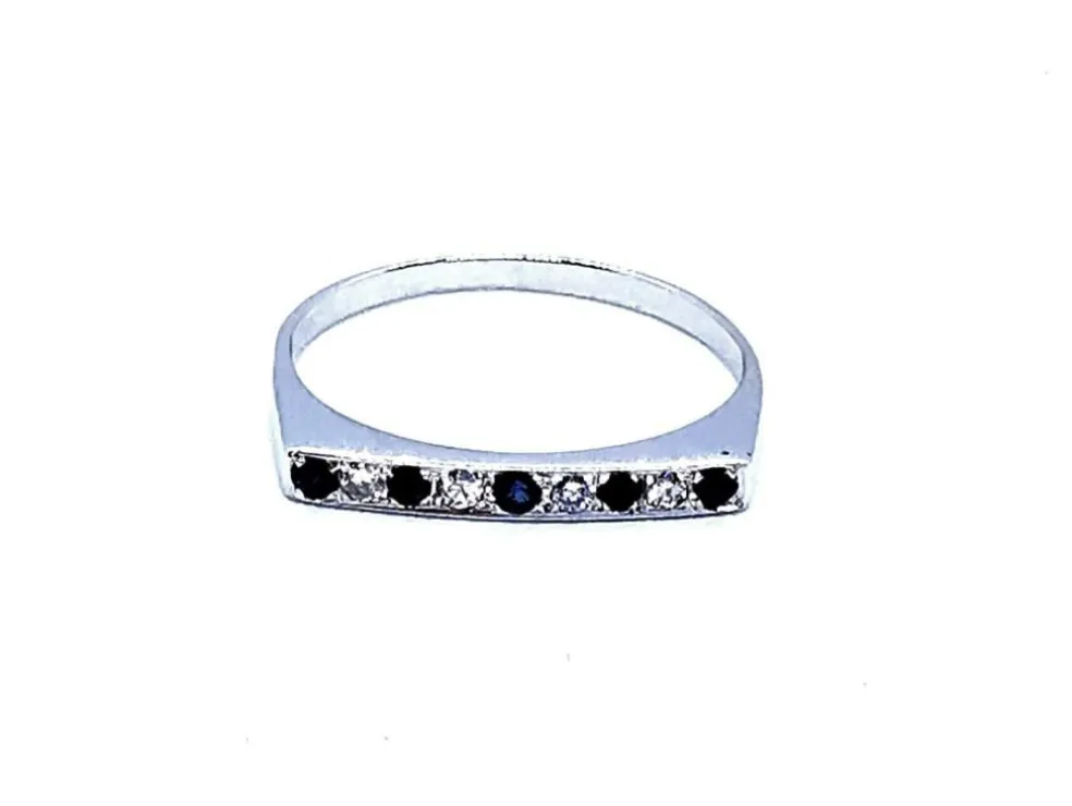 Bague Or blanc Saphir