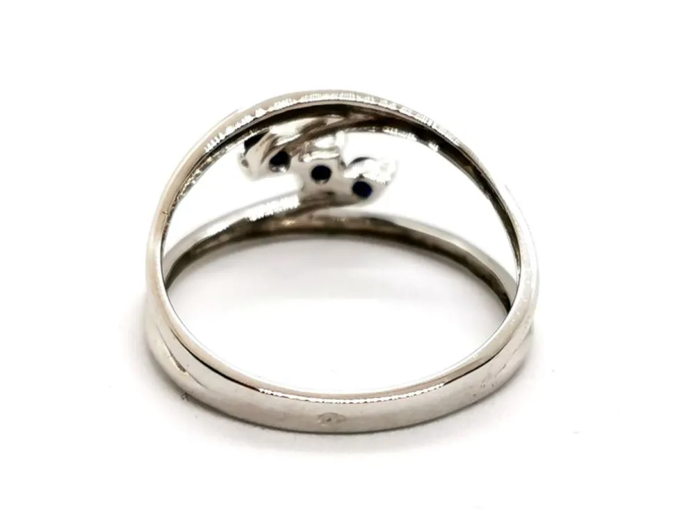 Bague Or blanc Saphir