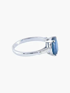 Bague Or Blanc Saphir Thaïlande Diamants