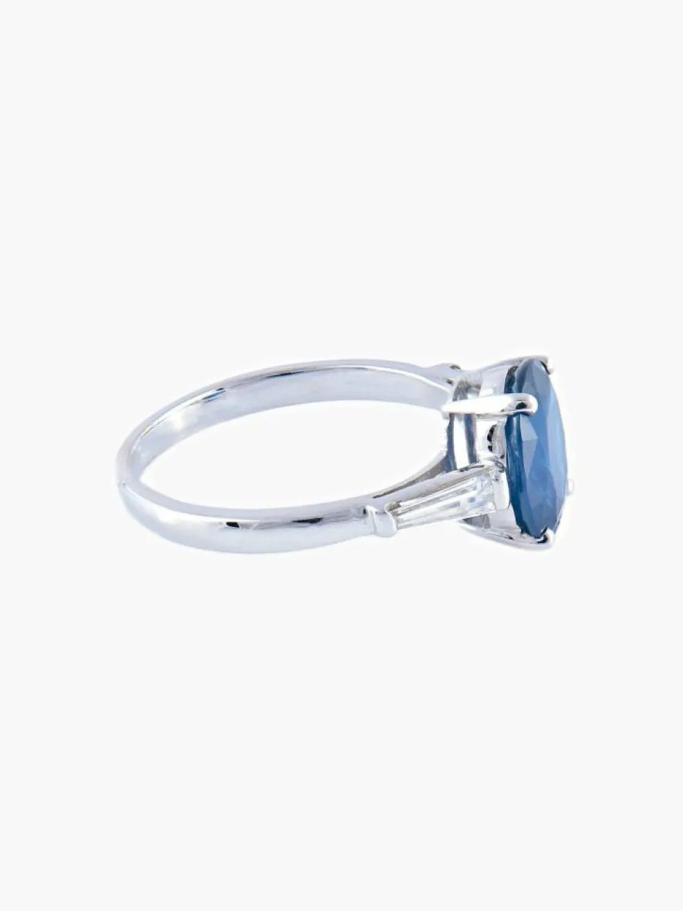 Bague Or Blanc Saphir Thaïlande Diamants