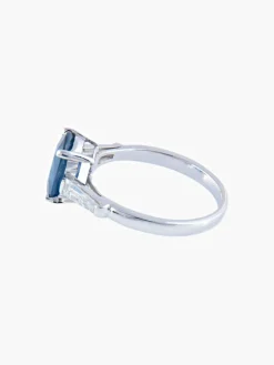 Bague Or Blanc Saphir Thaïlande Diamants