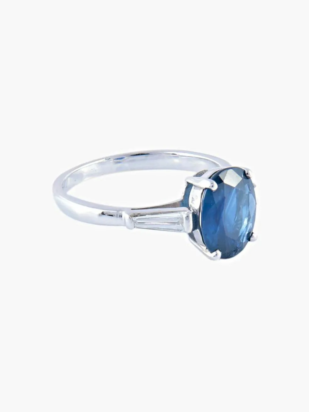 Bague Or Blanc Saphir Thaïlande Diamants