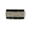 Bague or blanc saphirs et diamants
