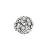 Bague or blanc sertie de diamants naturels