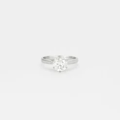 Bague or blanc solitaire 1,10ct