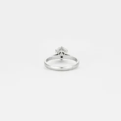 Bague or blanc solitaire 1,10ct