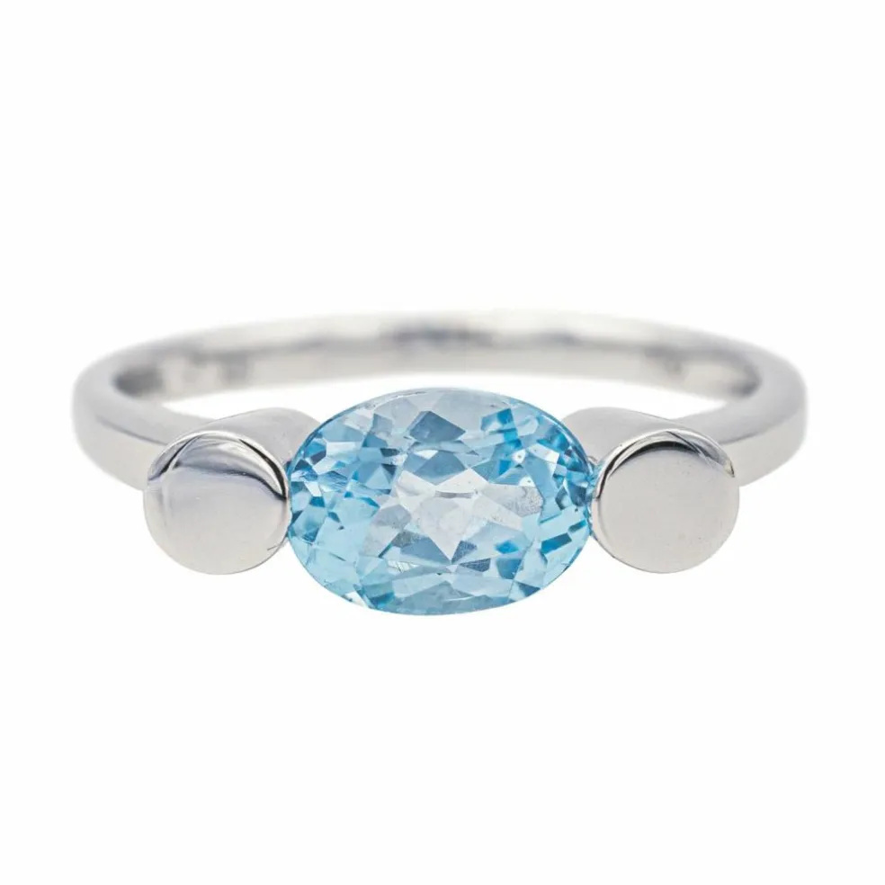 Bague Or blanc Topaze