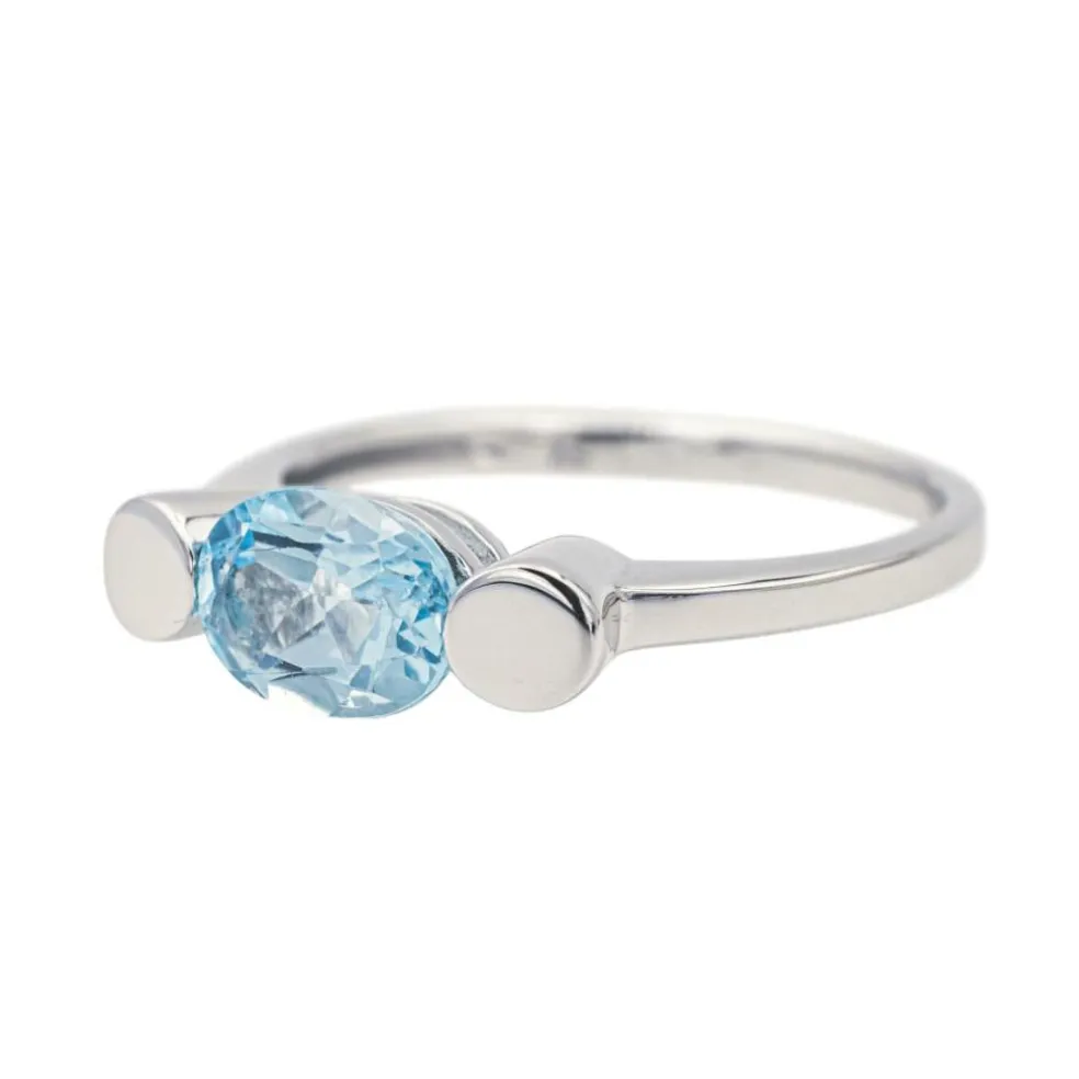 Bague Or blanc Topaze