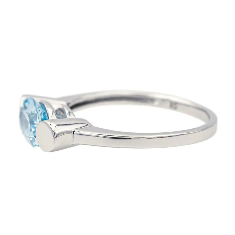 Bague Or blanc Topaze