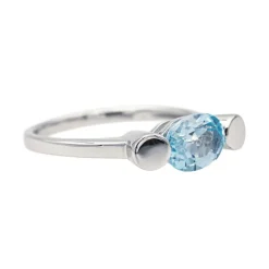 Bague Or blanc Topaze
