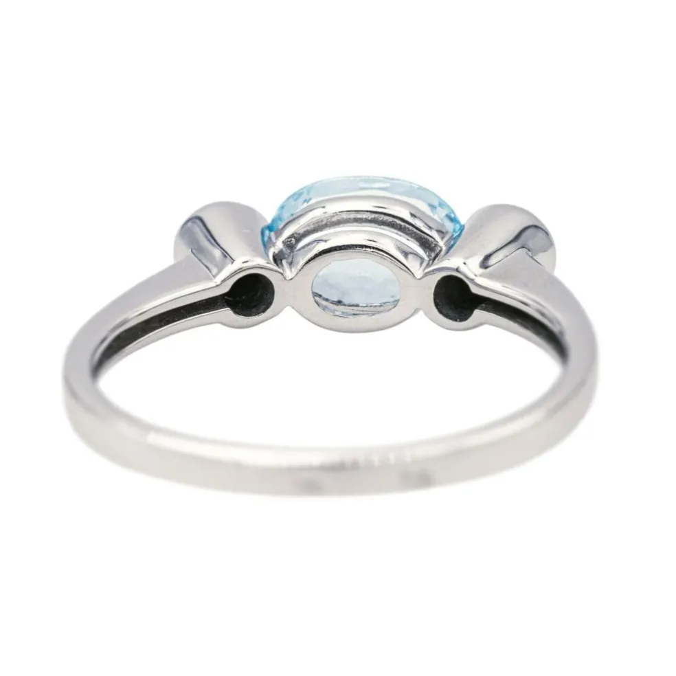 Bague Or blanc Topaze