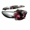 Bague or blanc tourmaline