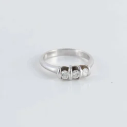 Bague Or blanc Trilogie