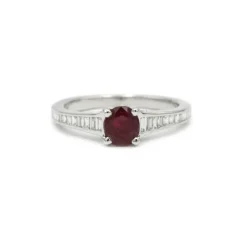 Bague Or, Diamants & Rubis