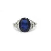 Bague or diamants & saphir