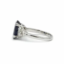 Bague or diamants & saphir