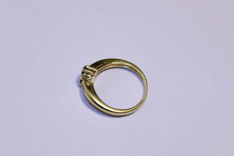 Bague Or Diamants et Emeraudes