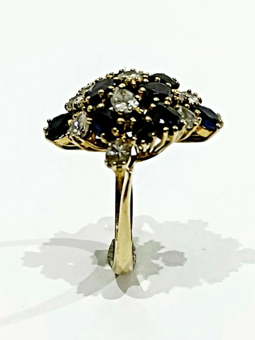 Bague Or Diamants Et Saphirs