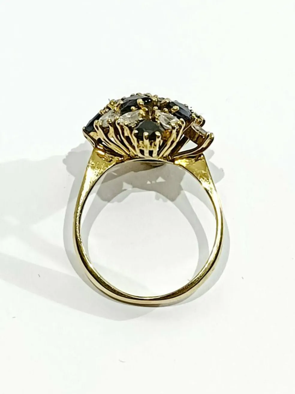 Bague Or Diamants Et Saphirs