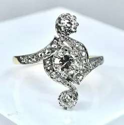 Bague Or Diamants époque 1900