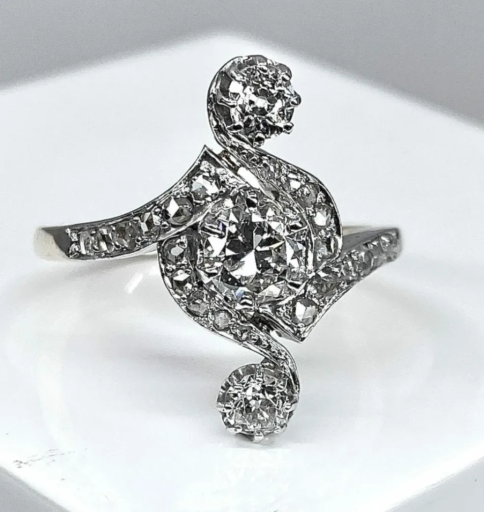 Bague Or Diamants époque 1900